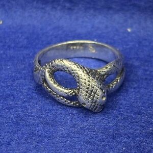 Vintage Sterling Silver Snake Ring